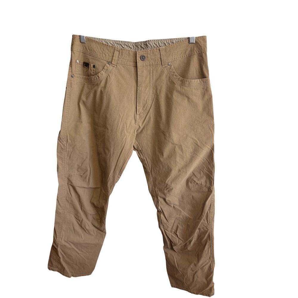 Kuhl Revolvr Men’s Pants Beige Tan Sz 36x30 Hiking Chino Hybrid Great Cond!